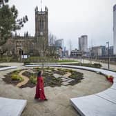 The Glade of Light, a memorial to the 22 people murdered in the Manchester Arena terror attack. Credit: Mark Waugh 