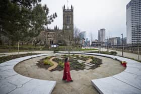 The Glade of Light, a memorial to the 22 people murdered in the Manchester Arena terror attack. Credit: Mark Waugh 
