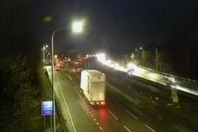 There are some delays on the M6 in Wigan after a crash near Orrell Interchange this morning (Friday, January 7)