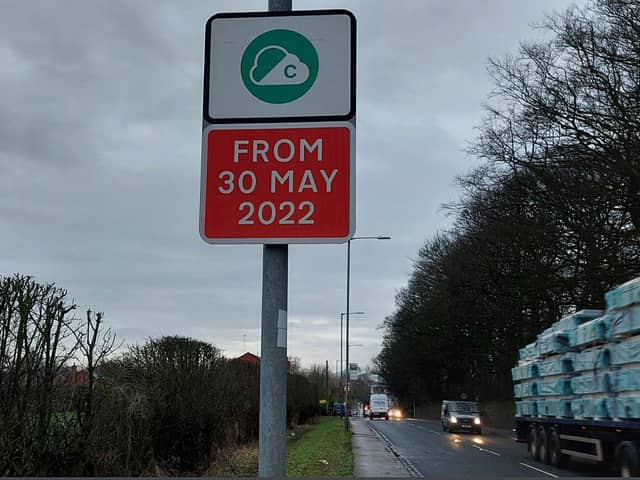  Greater Manchester Clean Air Zone sign 