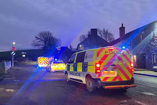 One man suffered fatal injuries and was pronounced dead at the scene and several others have suffered serious injuries and are being treated at hospital. Pic: Thomas Beresford