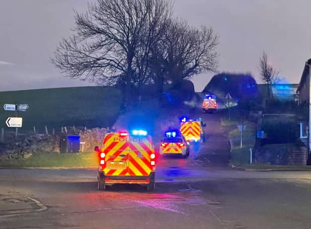 Police at the scene 