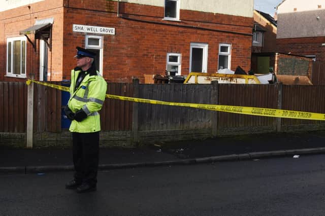 The police cordon at Shadwell Grove