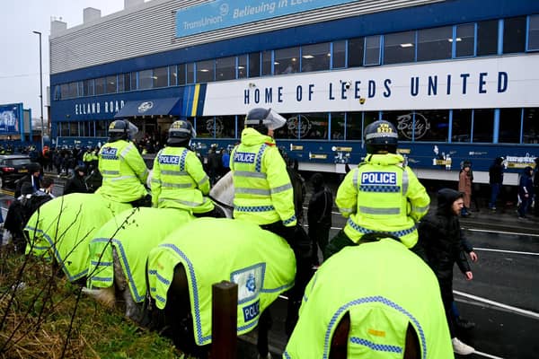 Police at Elland Road 