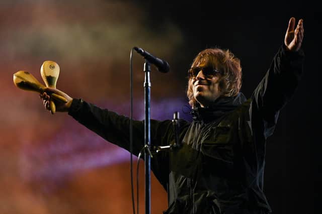 GOOD DAY: For Liam Gallagher, above, who saw the Manchester City side that he adores win the league and Leeds United survive. Photo by Jeff J Mitchell/Getty Images.