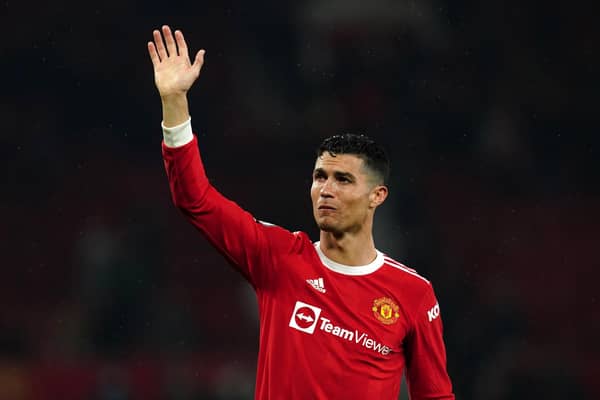 Manchester United's Cristiano Ronaldo Picture: Martin Rickett/PA