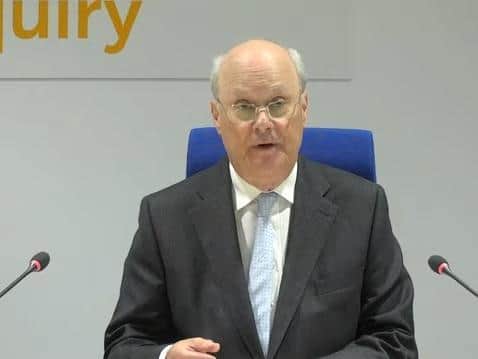 Inquiry chairman Sir John Saunders