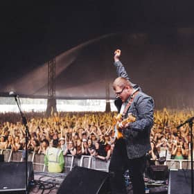 The Lathums performed in front of a packed tent at Neighbourhood Weekender