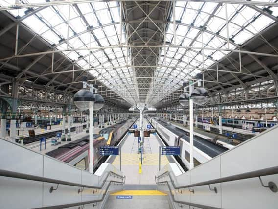 Train services between Preston and Manchester are delayed after a trespasser ran onto the tracks at Piccadilly station this morning (Monday, October 18). Pic credit: Network Rail