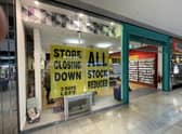 Paperchase in the Queensgate Shopping Centre in Peterborough, which is set to close on Saturday.