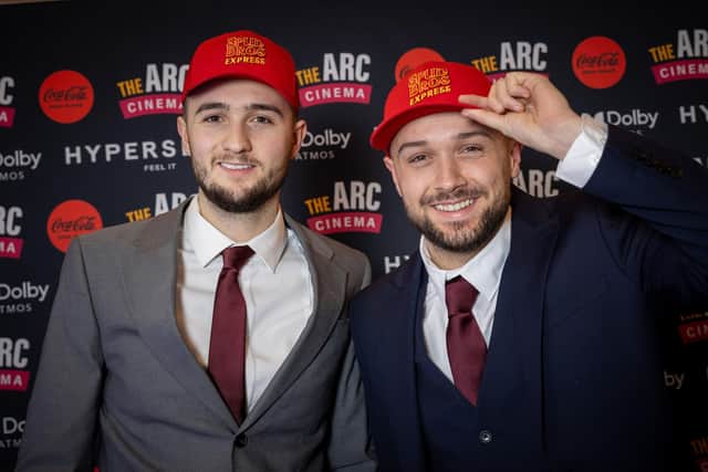The Spud Bros pictured at The Arc Cinema pre-opening event in Preston have been a rising hit with customers and celebrities since taking over the potato tram last year.