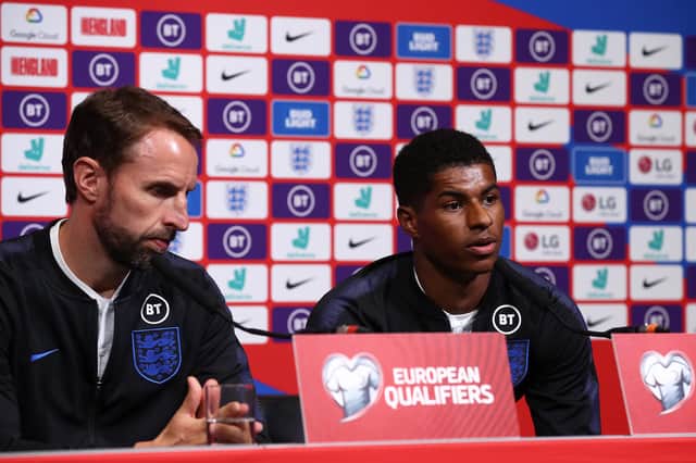 The value expressed by England manager Gareth Southgate and striker Marcus Rashford have widespread support across the UK (Picture: Julian Finney/Getty Images)