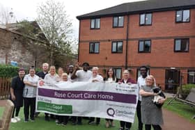 Rose Court Care Home Celebrating CQC Success