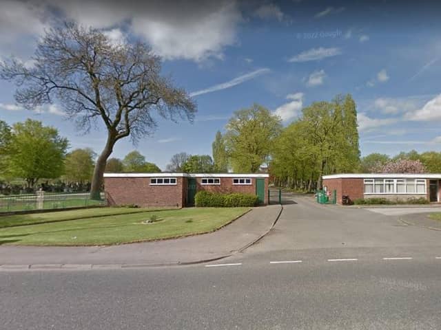The video was filmed at Leigh Cemetery. Credit: Google Street View