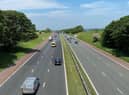 The M6 closure between J33 and 32 in Lancashire lead to tailbacks on a previous weekend during the roadworks Photo: Highways England