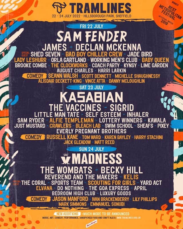 Tramlines 2022 big names line-up for sold out festival