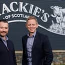 Head of sales Will Dixon (left) with Mackie's of Scotland Managing Director, Stuart Common