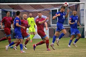 Wytheshawe Town (blue) had released a now deleted statement that the league refuted.