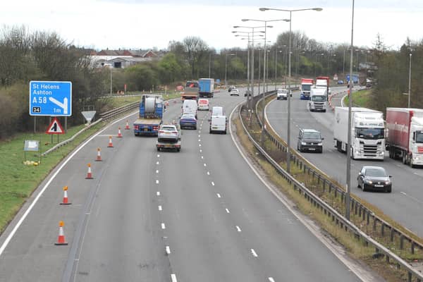 The M6 motorway which is expected to be busy this Friday 
