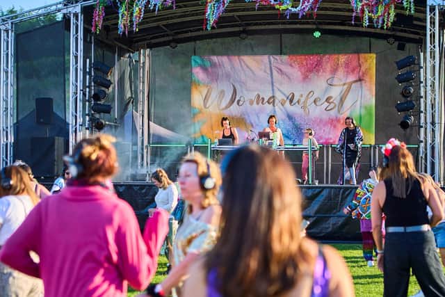 DJ night at Womanifest 2024 with founder Jodie Salt at the decks