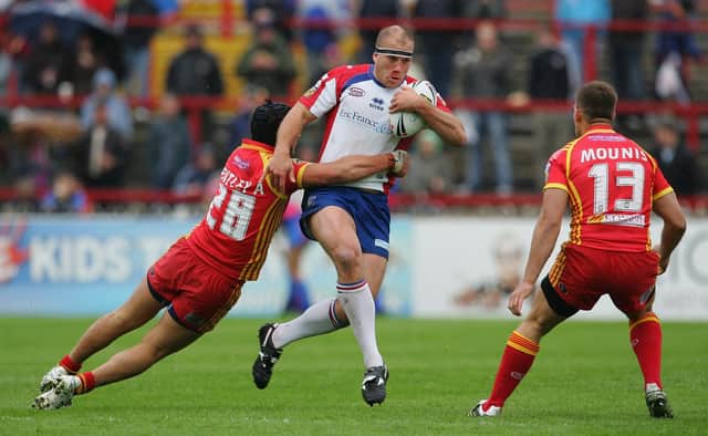 Ricky Bibey while at Wakefield in 2007 in Wakefield, England. (Photo by Laurence Griffiths/Getty Images)