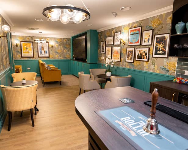 The bar at Care UK's Long Stone Manor