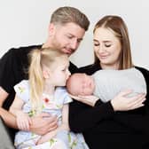 Sammy Gray with her son Walter, daughter Harper and partner Daley Photo credit: Kelly Couttie Photography/PA Wire 