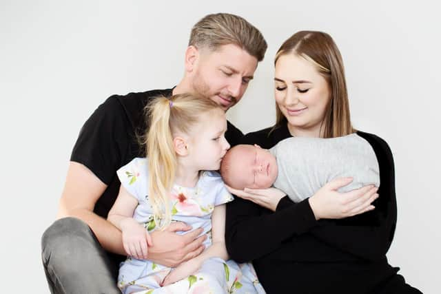 Sammy Gray with her son Walter, daughter Harper and partner Daley
Photo credit: Kelly Couttie Photography/PA Wire