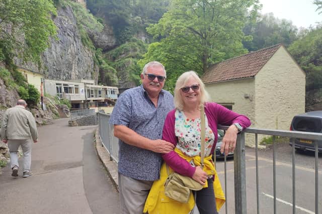 Allan and Kath on holiday.