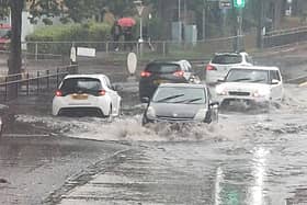 Oxford Road in Aylesbury has been closed due to flooding this morning