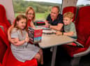 Family onboard LNER Azuma