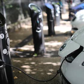 An electric car being charged up (Photo by Dan Kitwood/Getty Images)