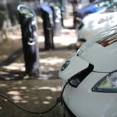 An electric car being charged up (Photo by Dan Kitwood/Getty Images)