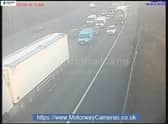 The M6 southbound between  junctions 26 and 25 