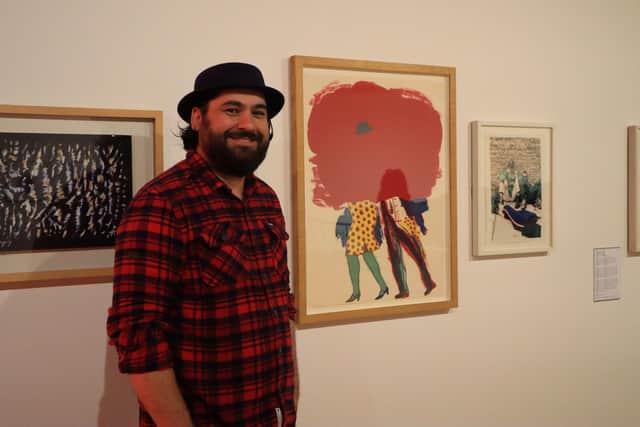 Dom, one of the Recoverist Curators, at the Whitworth