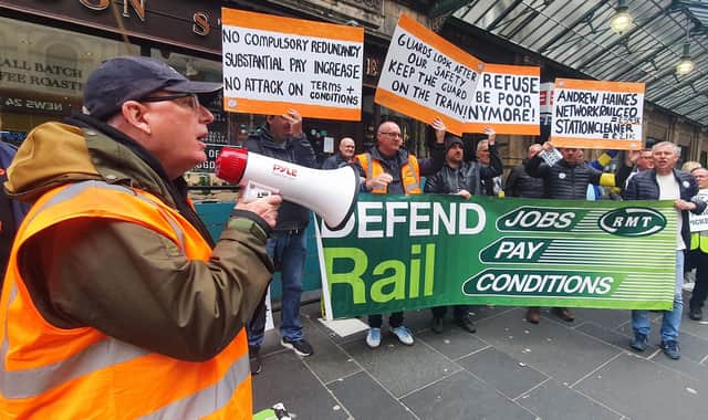 The RMT has staged eight Britain-wide strikes and one at ScotRail so far this year - with four more stoppages to come. Picture: John Devlin