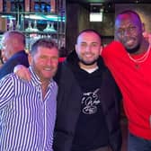 Usain Bolt meets fans at Rendezvous restaurant and bar Credit: Rendezvous 