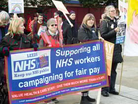 Thousands of campaigners and NHS workers have joined protests across England.