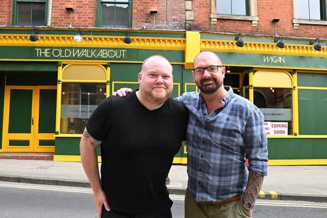 Owners of he Old Walkabout Jon Vose and Adrian Heaton, right.