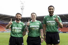 Ronseal sponsored jerseys for the match officials.