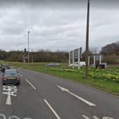 The M6/M58 Junction 26 roundabout at Orrell