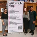 (L-R) Mindy Chall Mehat and Cartwright King team members Melissa Tibbenham and Charlene Seaton.