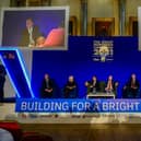 Metro mayors at the Great Northern Conference held at Cutlers' Hall Hospitality, Church Street, Sheffield City Centre, Sheffield in October 2021. Picture James Hardisty.