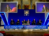 Metro mayors at the Great Northern Conference held at Cutlers' Hall Hospitality, Church Street, Sheffield City Centre, Sheffield in October 2021. Picture James Hardisty.