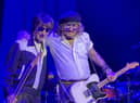 Jeff Beck and Johnny Depp on stage at Sheffield City Hall. Picture: Terence Turnbull