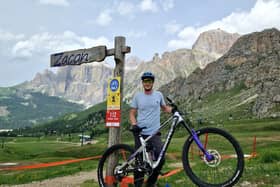 BM - Charity bike rider Alex Pinnington (Procurment Manager) is prepared to take on the challenge