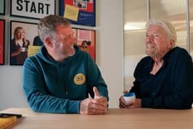 Virgin Group Founder, Sir Richard Branson and entrepreneur, Simon Squibb.