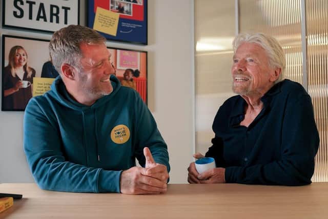 Virgin Group Founder, Sir Richard Branson and entrepreneur, Simon Squibb.