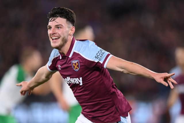 Newcastle United should target England and West Ham midfielder Declan Rice, according to Rio Ferdinand. (Photo by Justin Setterfield/Getty Images)