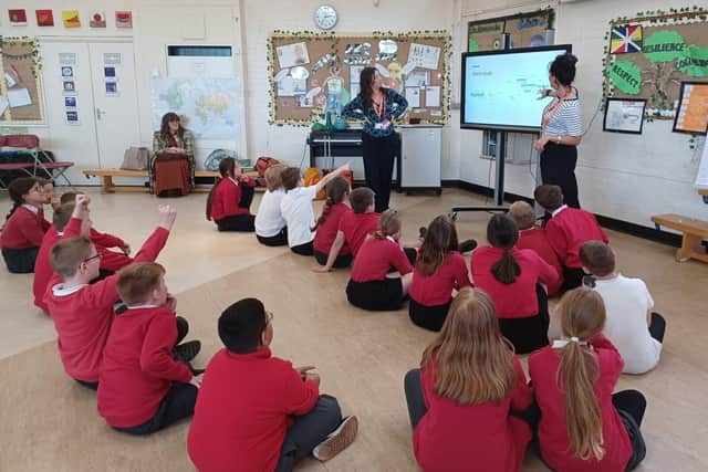 Pupils in one of the lessons from the new programme.